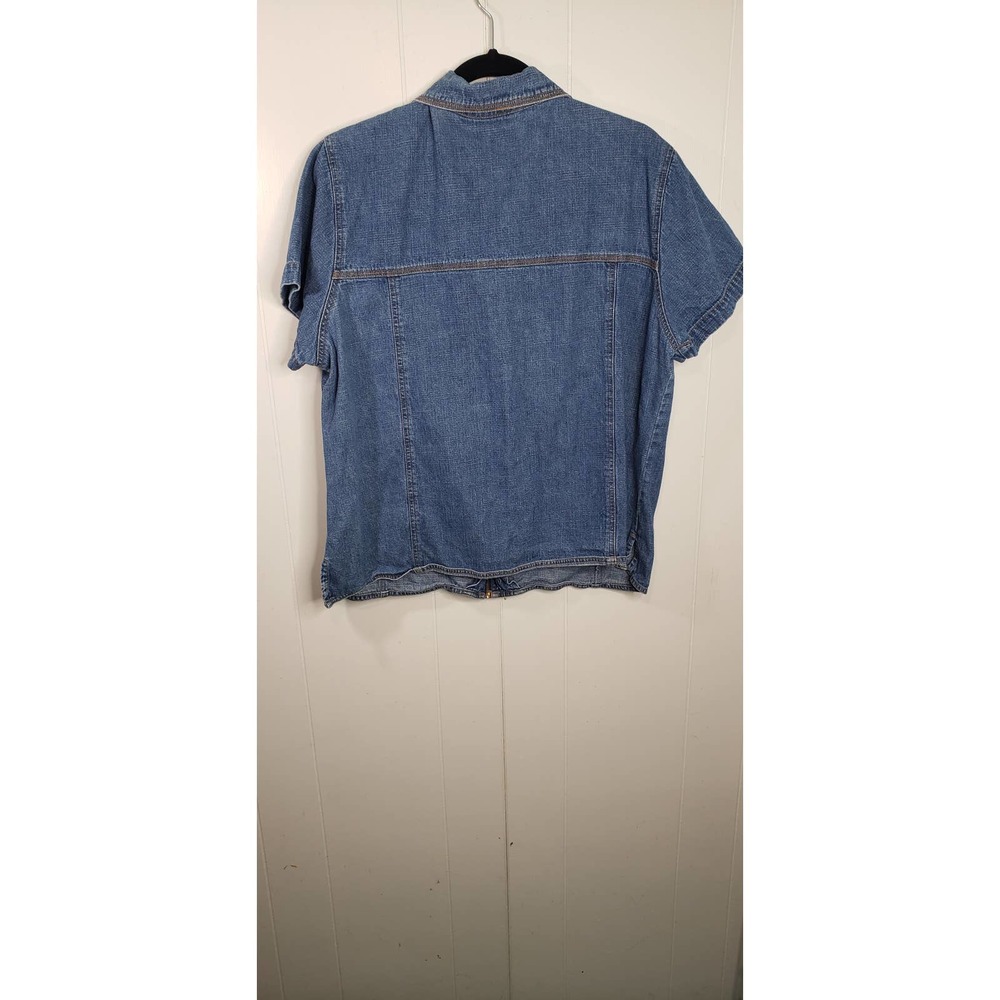Bill Blass Woman Jean Shirt Pre-loved Plus Size 1x - Picture 5 of 6